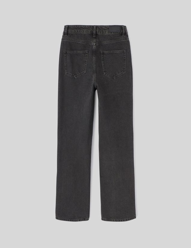 Jean straight taille haute