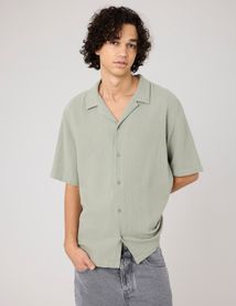 Chemise manches courtes gaze de coton