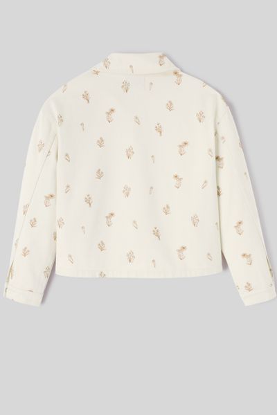 Veste en jean brodée