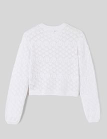 Gilet ajouré uni