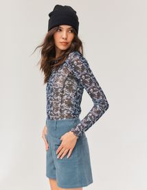 Short en velours à poches