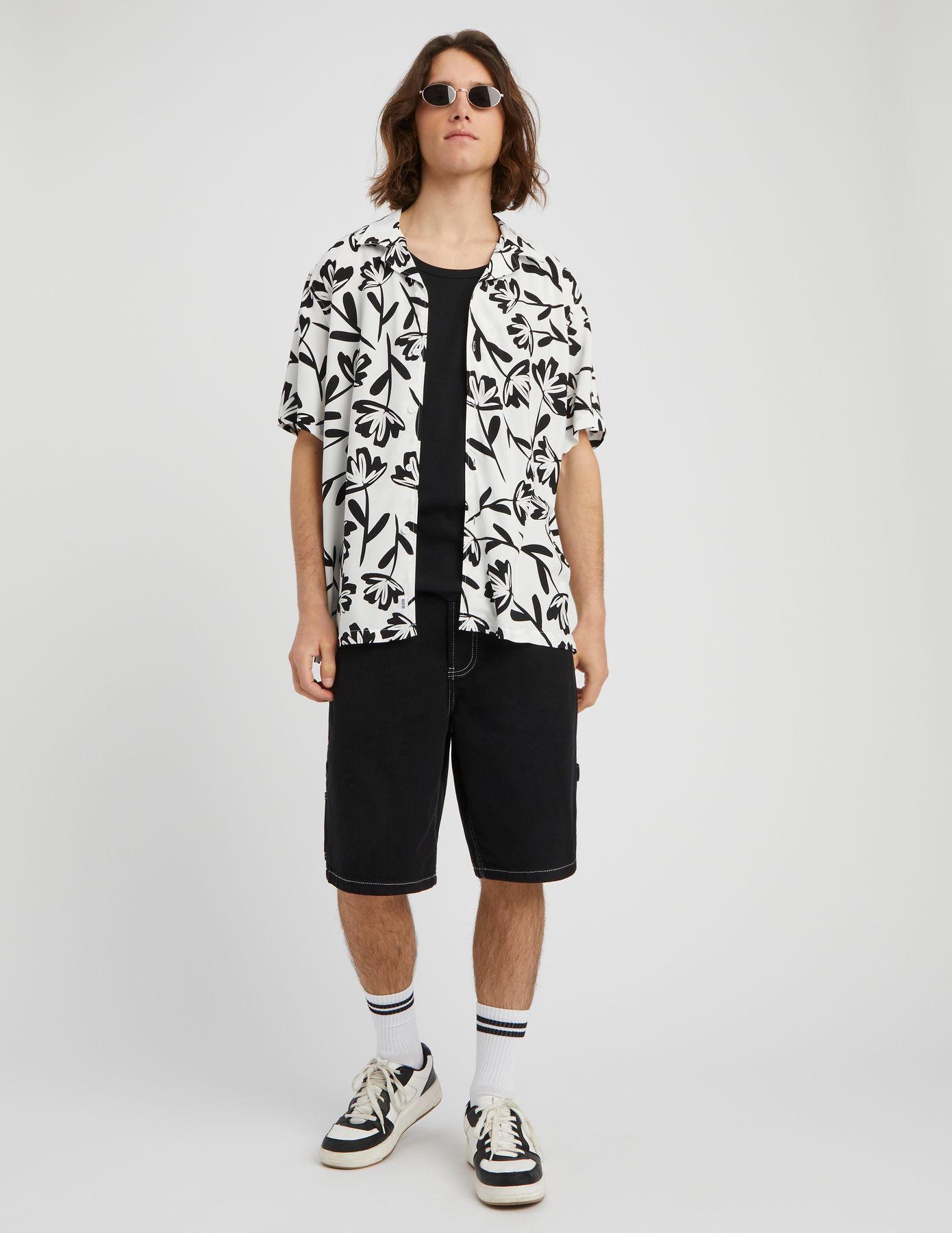 Chemisette imprim&eacute;e fluide