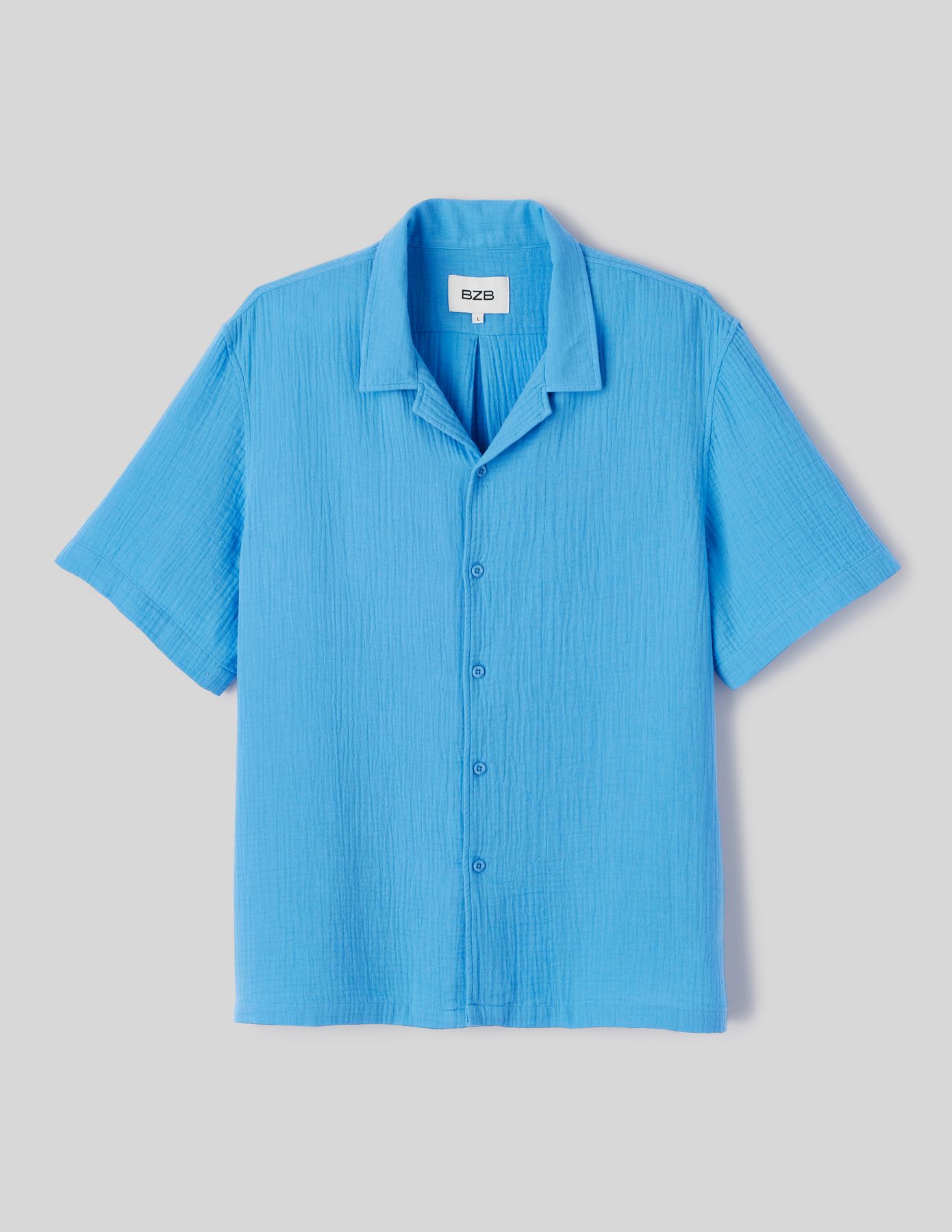 Chemise manches courtes gaze de coton