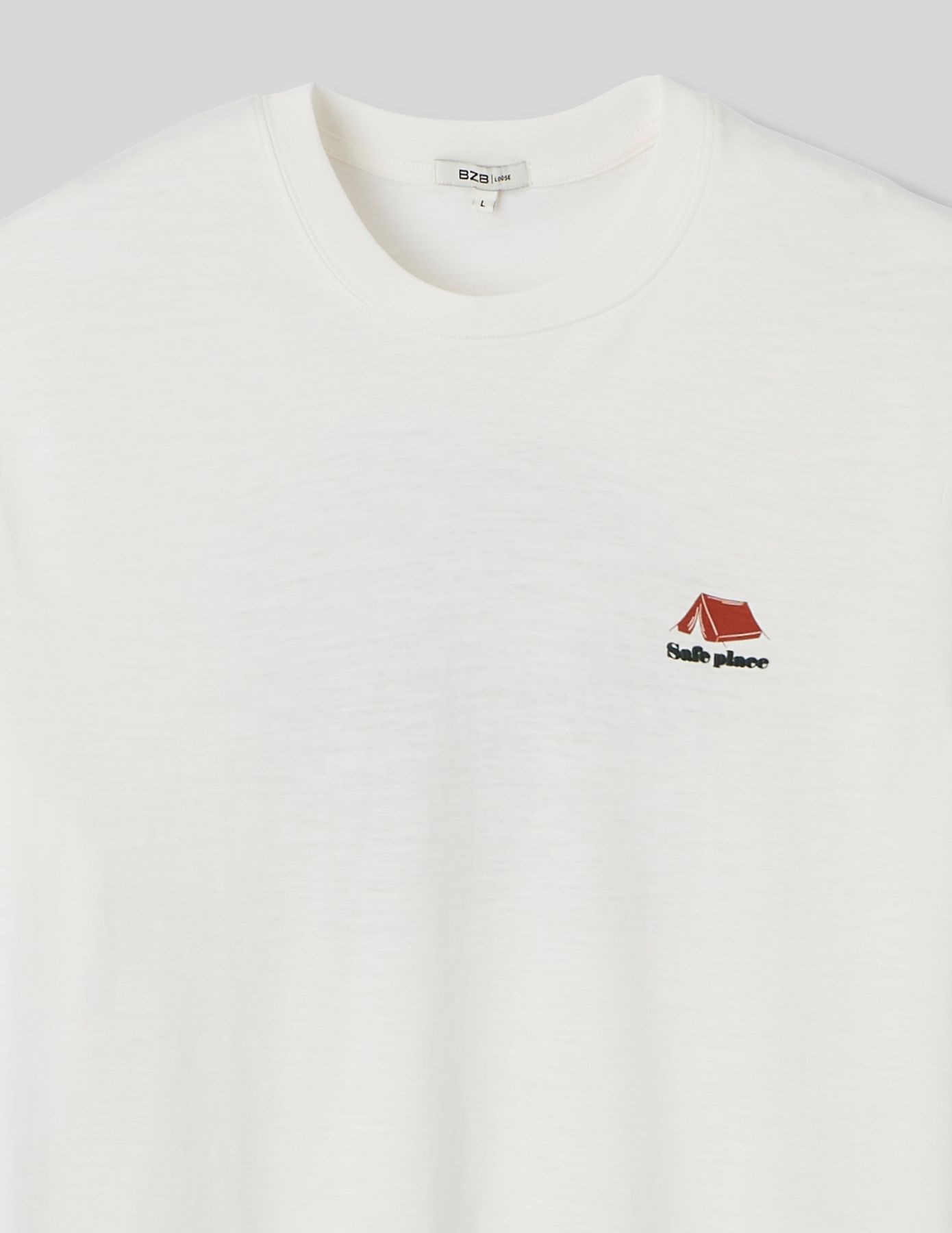 T-shirt mati&egrave;re flamm&eacute; imprim&eacute;