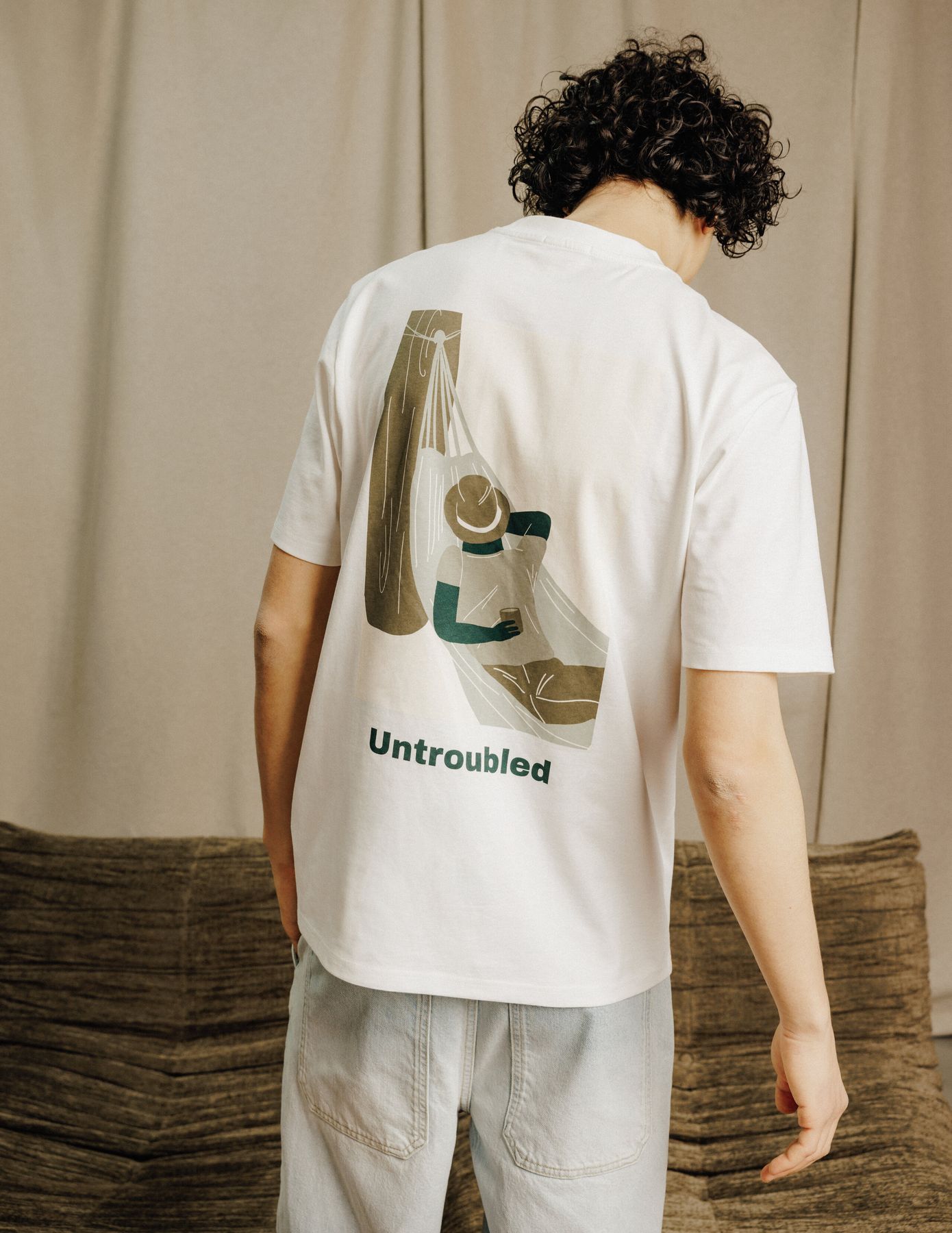 T-shirt imprim&eacute; devant/dos