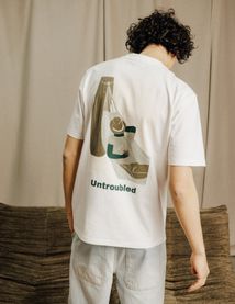 T-shirt imprim&eacute; devant/dos