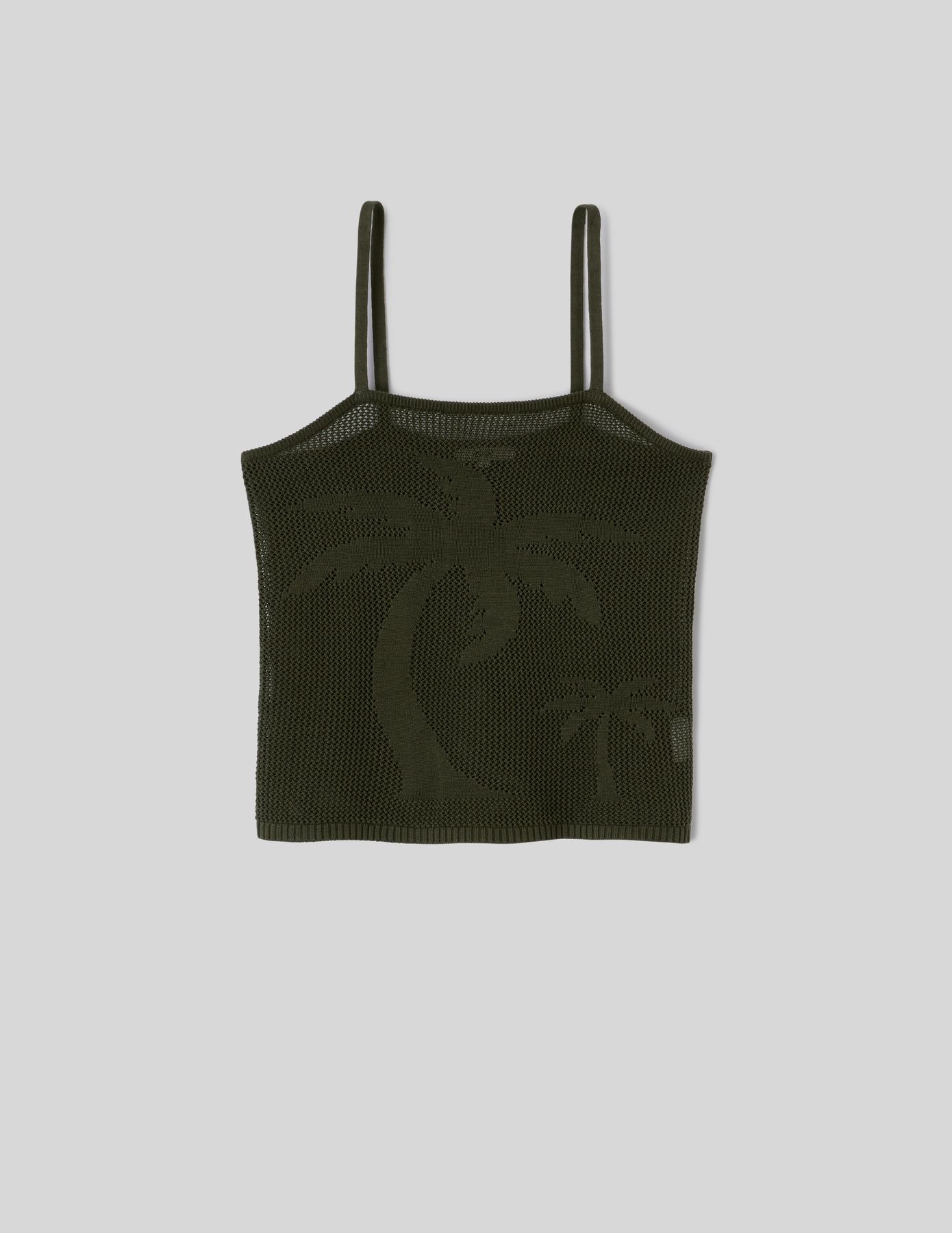 D&eacute;bardeur en crochet motif palmier