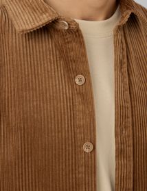 Chemise en velours c&ocirc;tel&eacute;