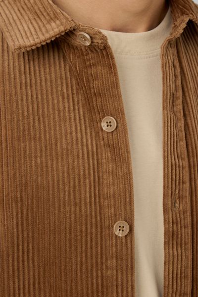 Chemise en velours c&ocirc;tel&eacute;
