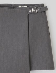 Jupe short portefeuille en polyester recyclé