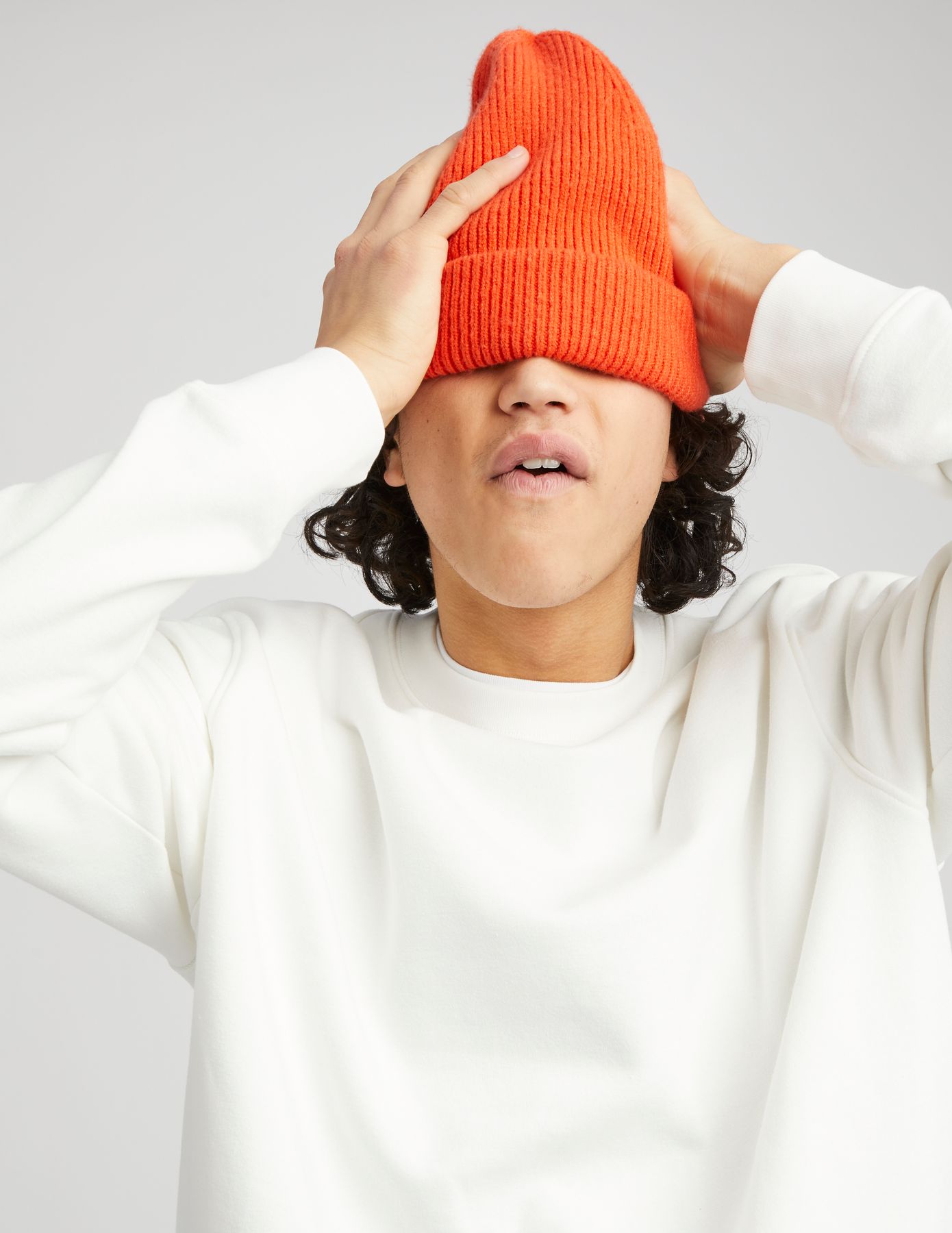 Sweat col rond uni