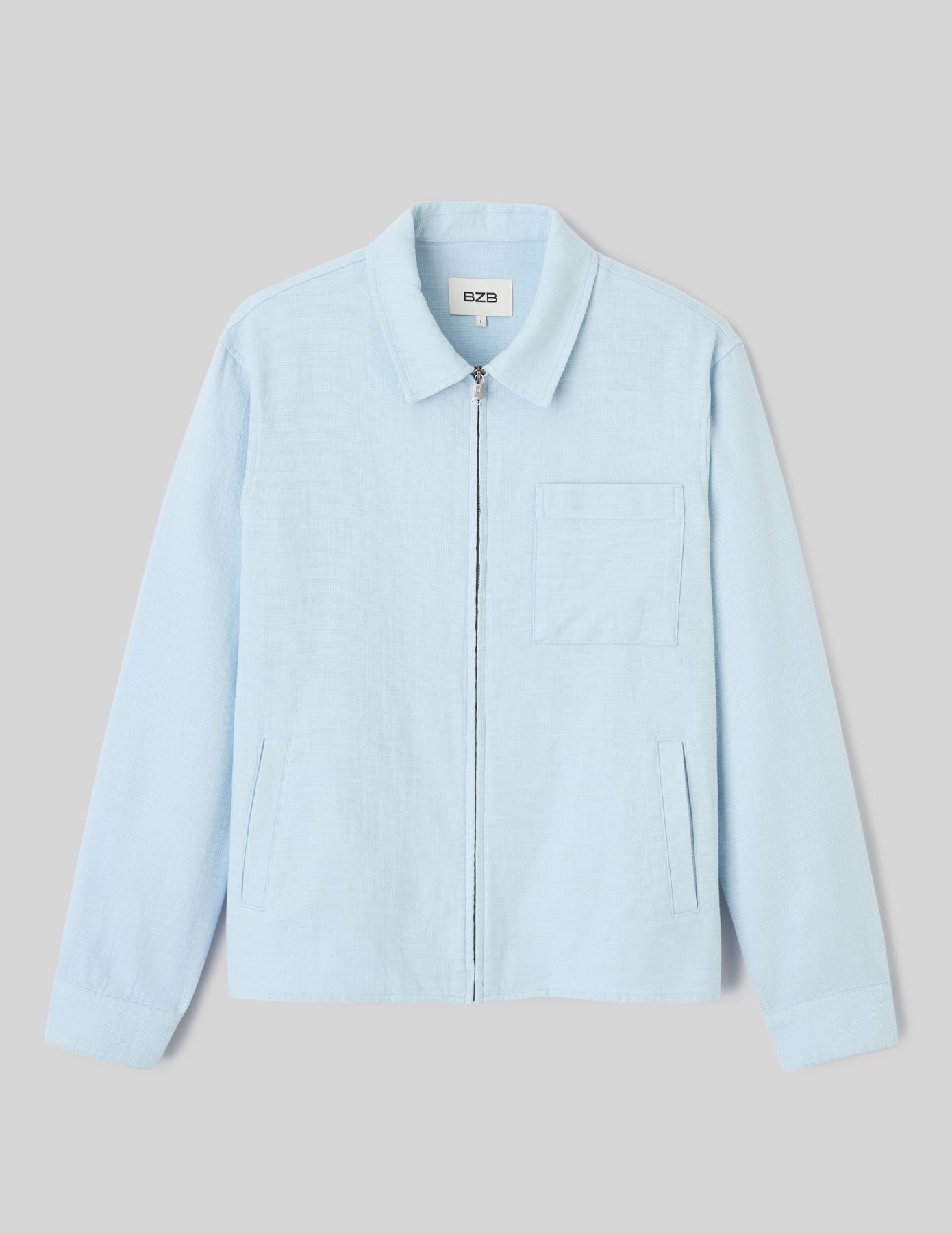 Veste zipp&eacute;e textur&eacute;e