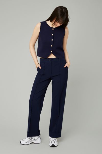 Pantalon à revers