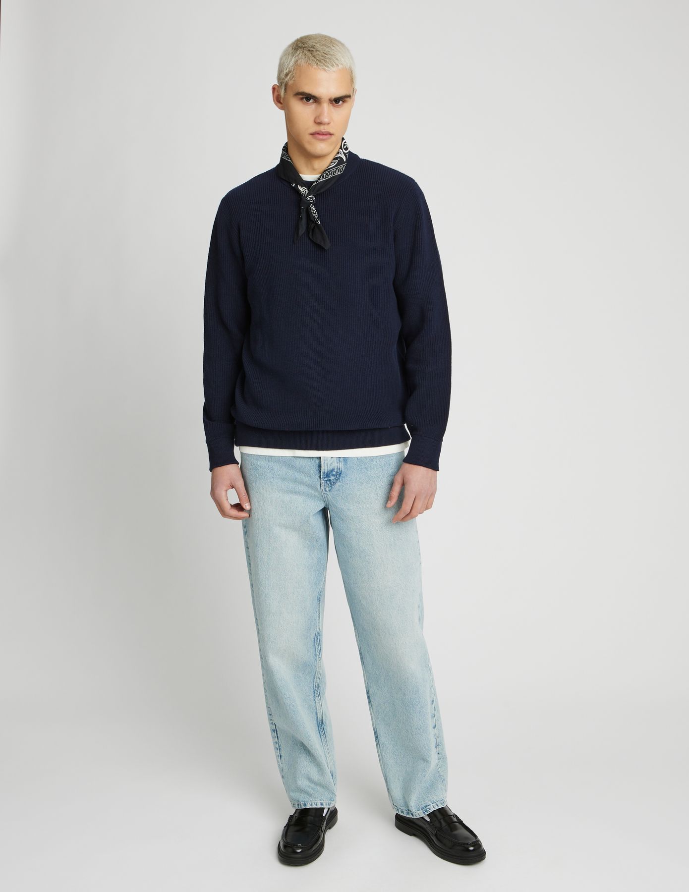 Pull col rond uni