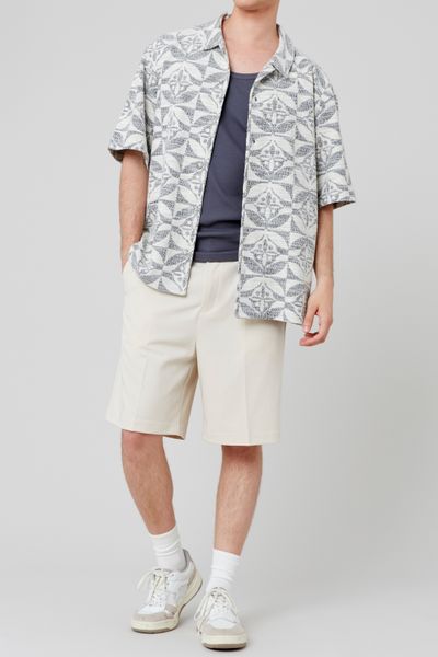 Chemisette en maille Jacquard