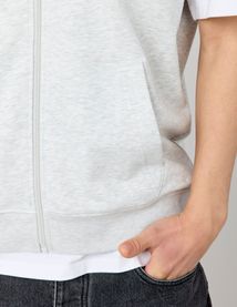 Sweat zippé sans manches
