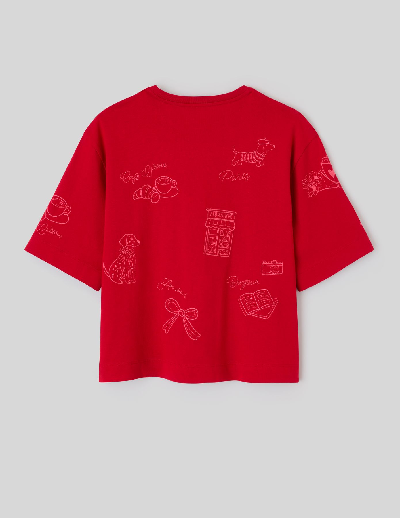 T-shirt brod&eacute; devant /dos