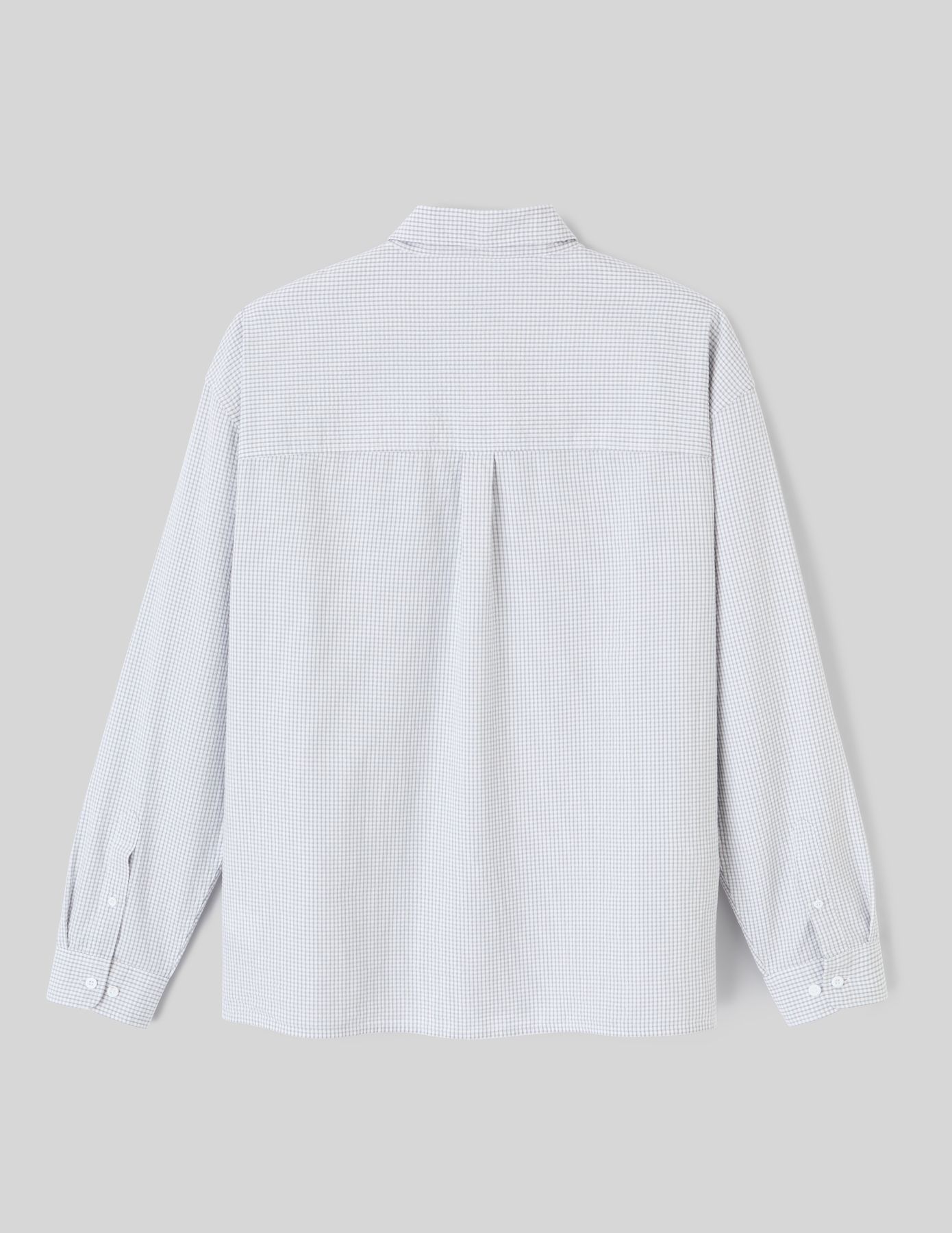 Chemise &agrave; carreaux seersucker