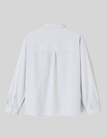 Chemise &agrave; carreaux seersucker