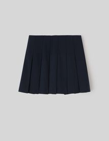 Jupe courte plissée en polyester recyclé