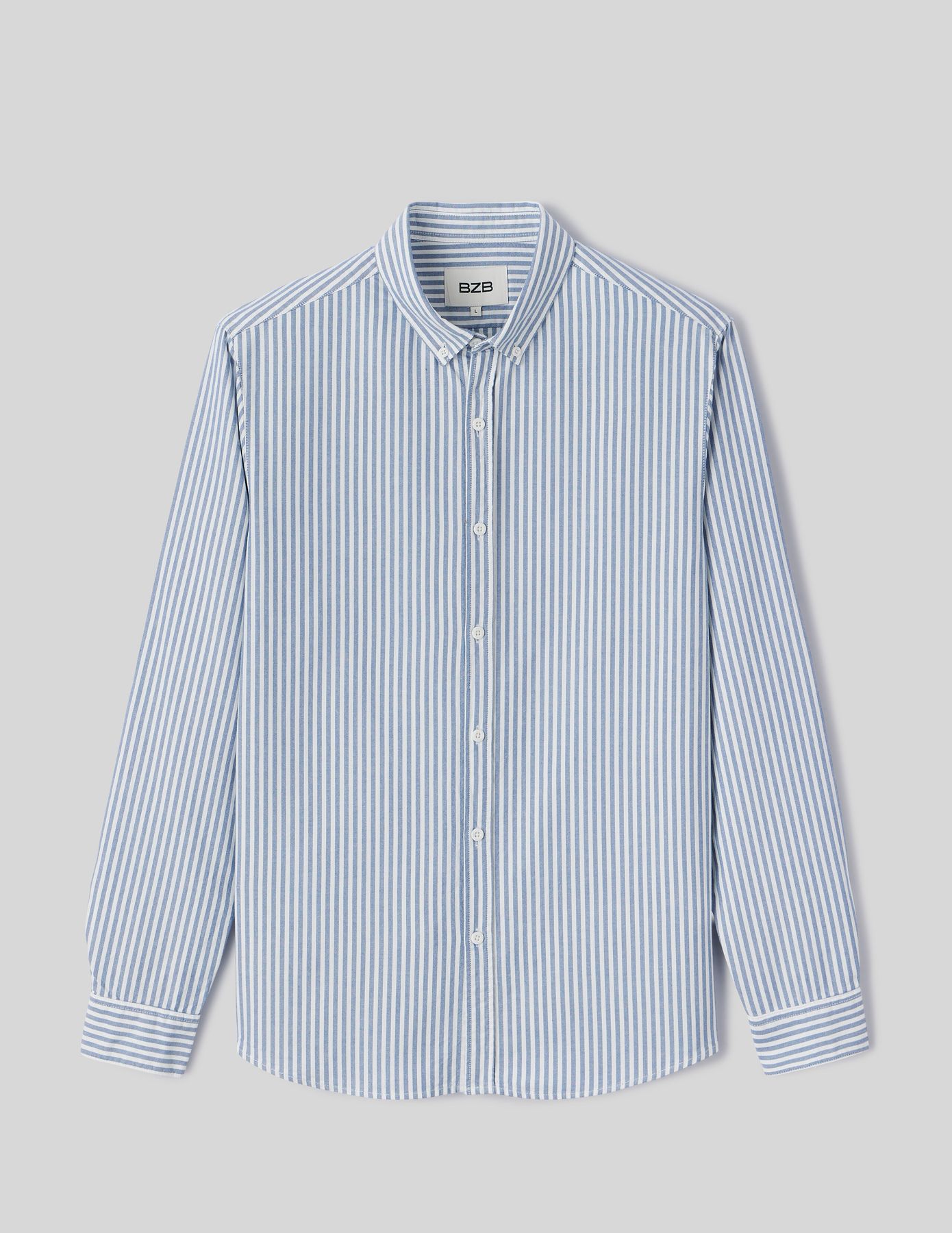 Chemise rayée droite