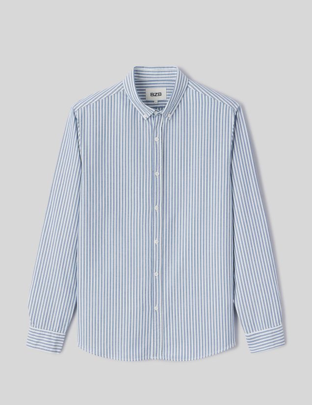 Chemise rayée droite