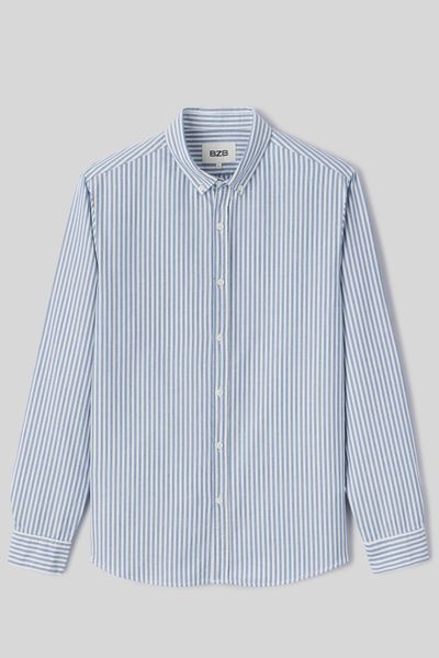 Chemise rayée droite