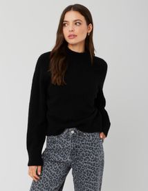 Pull col montant premium