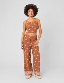 Pantalon brod&eacute;