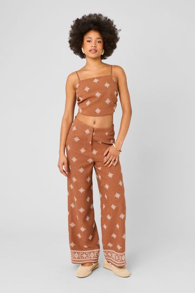 Pantalon brod&eacute;