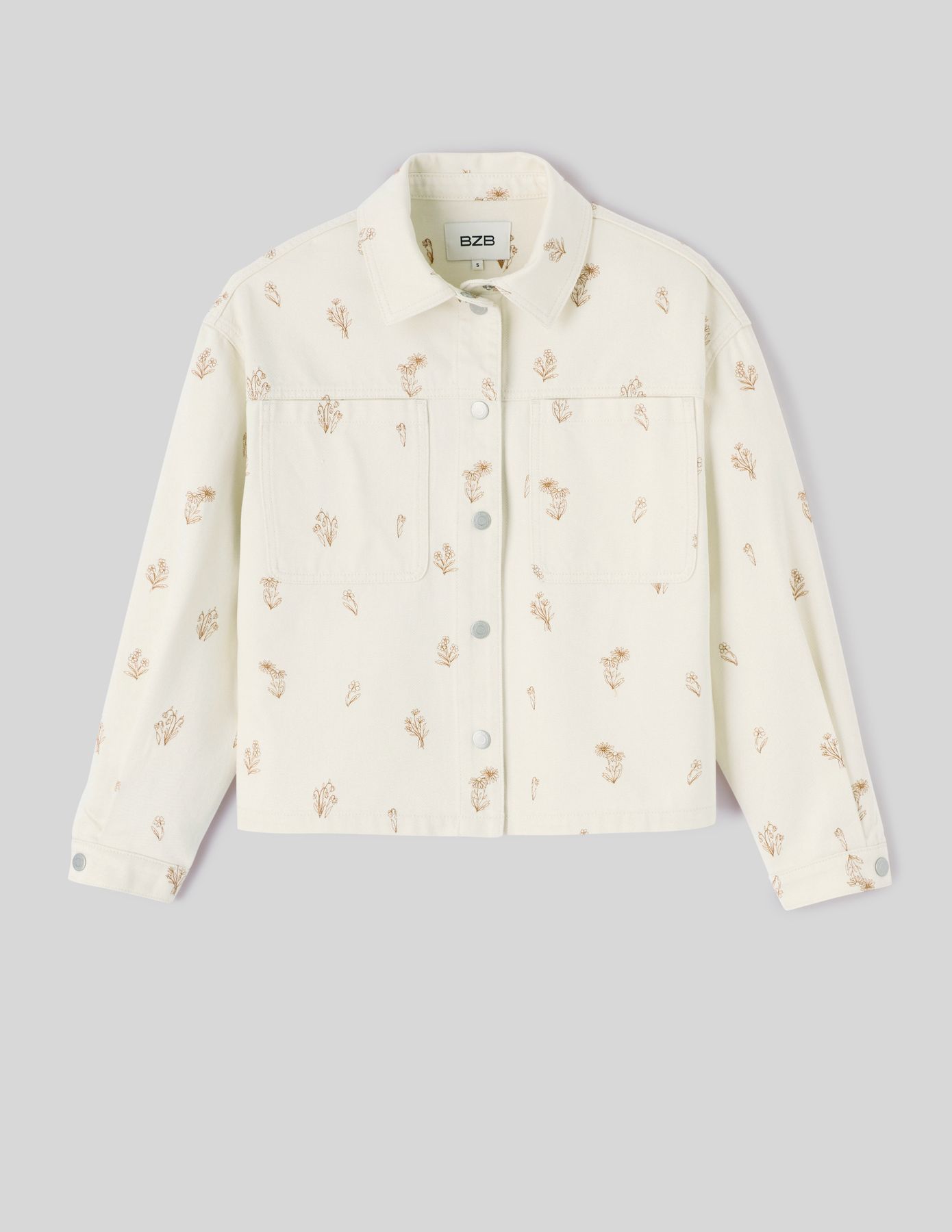 Veste en jean brodée
