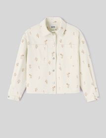 Veste en jean brodée