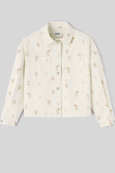 Veste en jean brodée