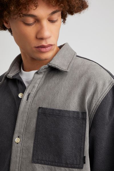 Surchemise en jean patch