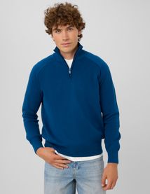 Pull col montant zipp&eacute;