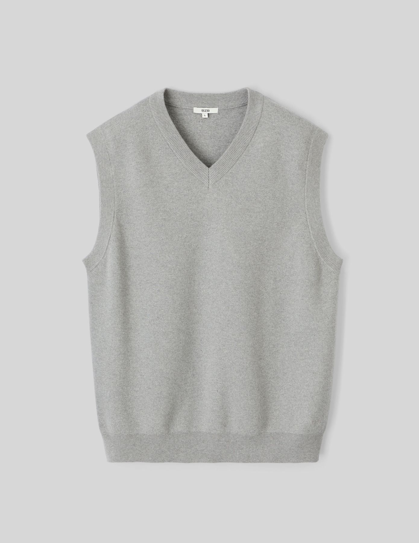 Pull col V sans manches