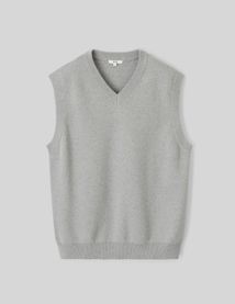 Pull col V sans manches