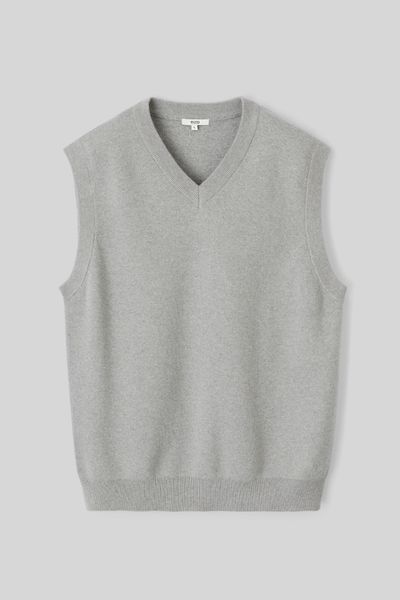 Pull col V sans manches