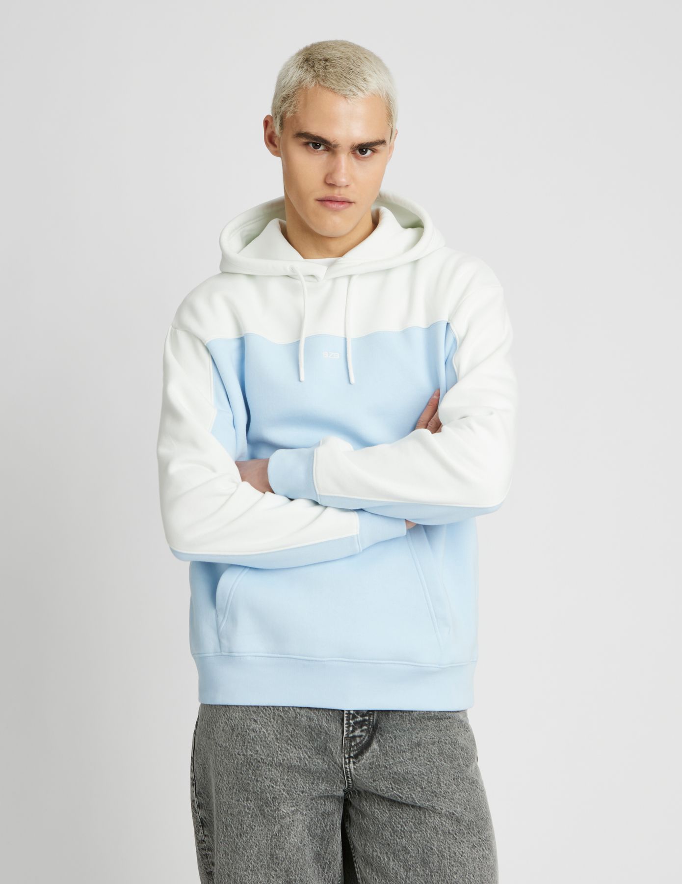 Sweat à capuche colorblock