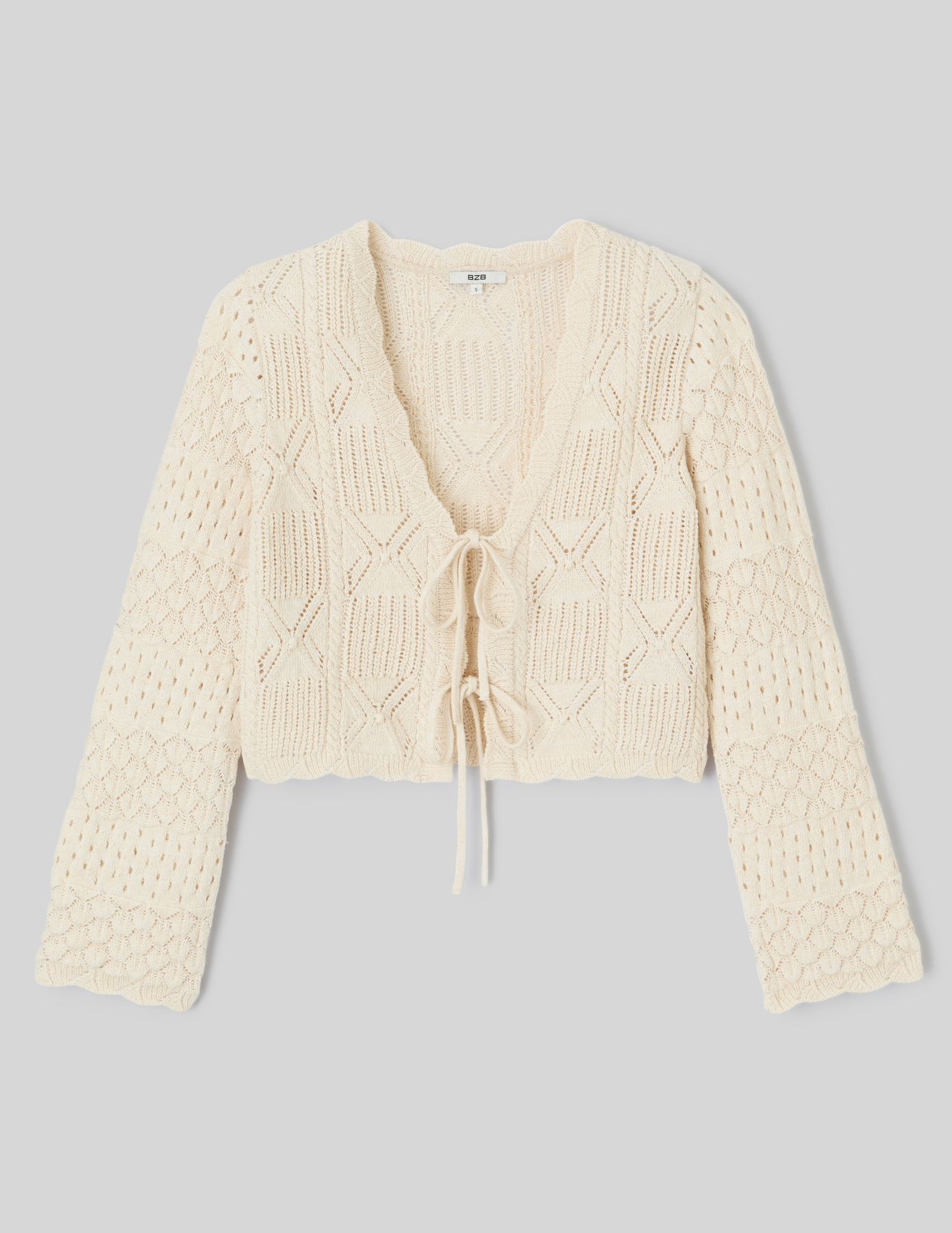 Gilet en crochet à nouer