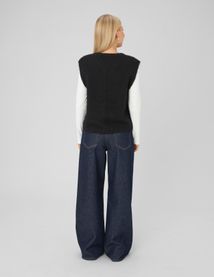 Gilet sans manches &agrave; nouer