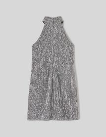 Robe courte à sequins
