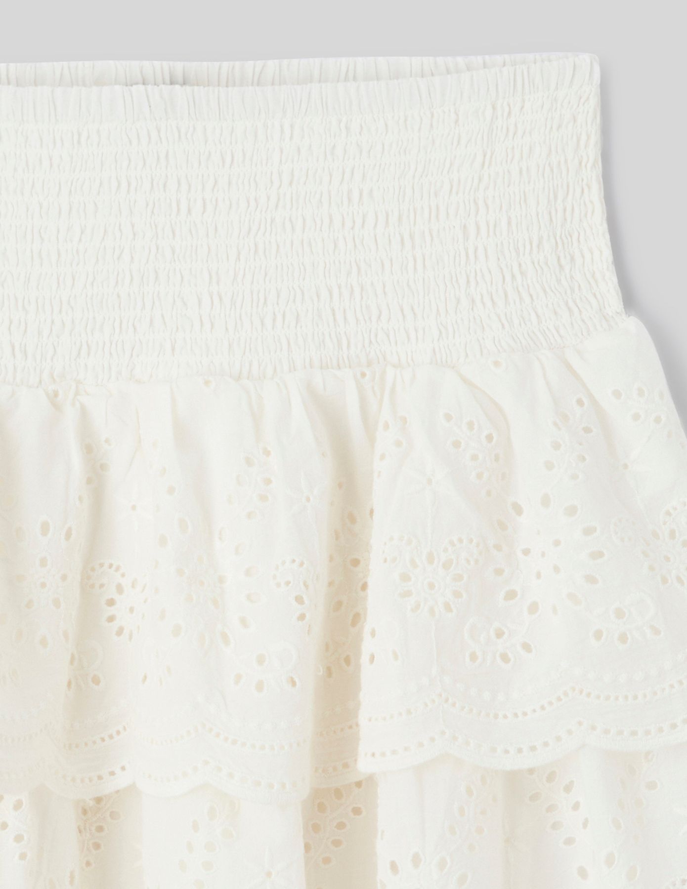 Jupe brod&eacute;e &agrave; volants