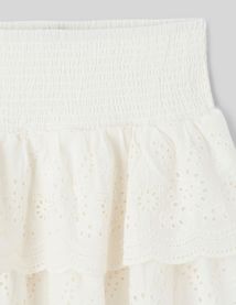 Jupe brod&eacute;e &agrave; volants