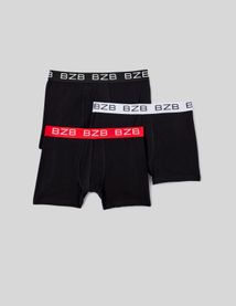 Lot de 3 boxers élastiques constrastés