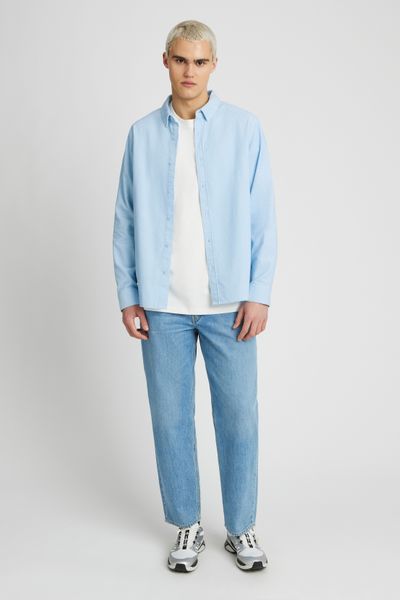 Chemise unie en velours