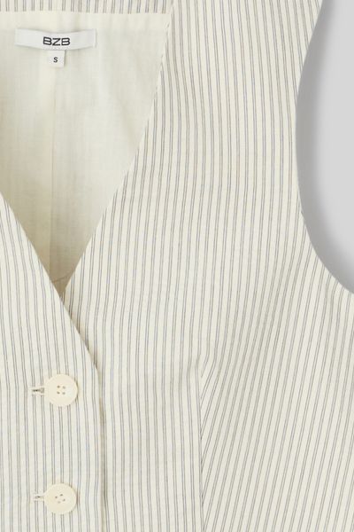 Gilet de costume rayé