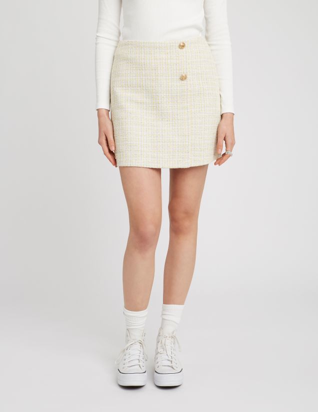 Jupe courte tweed