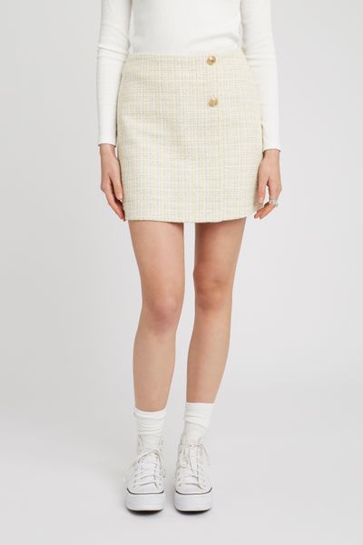 Jupe courte tweed