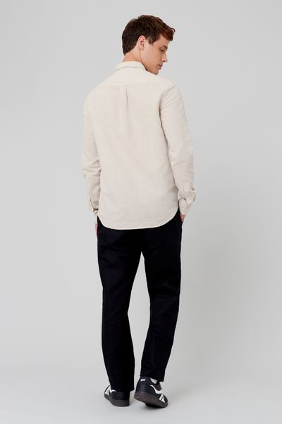 Chemise coton lin unie
